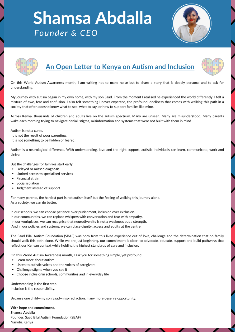 CEO's Letter